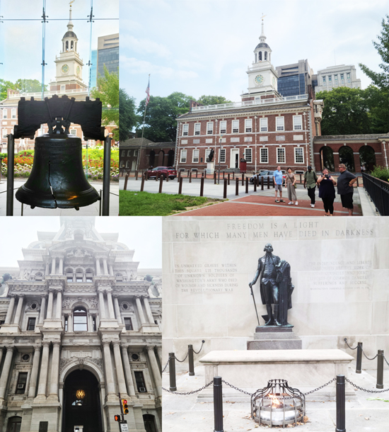 Fig.1	Philadelphia:Ȑ iLiberty BelljijAƗLOفiIndependence HalljiEjAPhiladelphias(Philadelphia City Hall)ijAGeorge WashingtoniWashington SquarejiEj